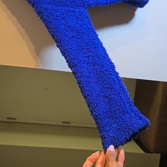 Free People Popcorn Oversized Cropped V-Neck Pullover Sweater NWOT - Picture 8 of 13